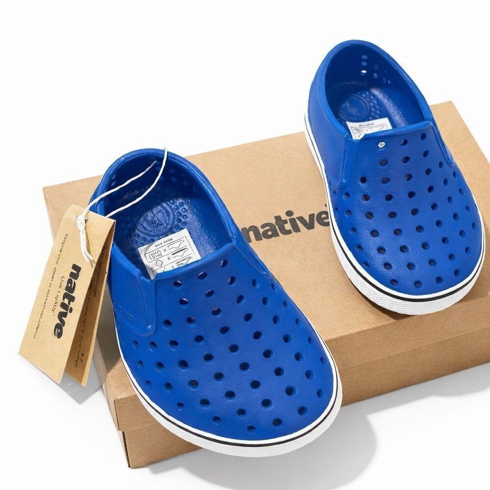 Native Jefferson Toddler Kids Slip-On Water Shoes Victoria Blue C5 Lightweight